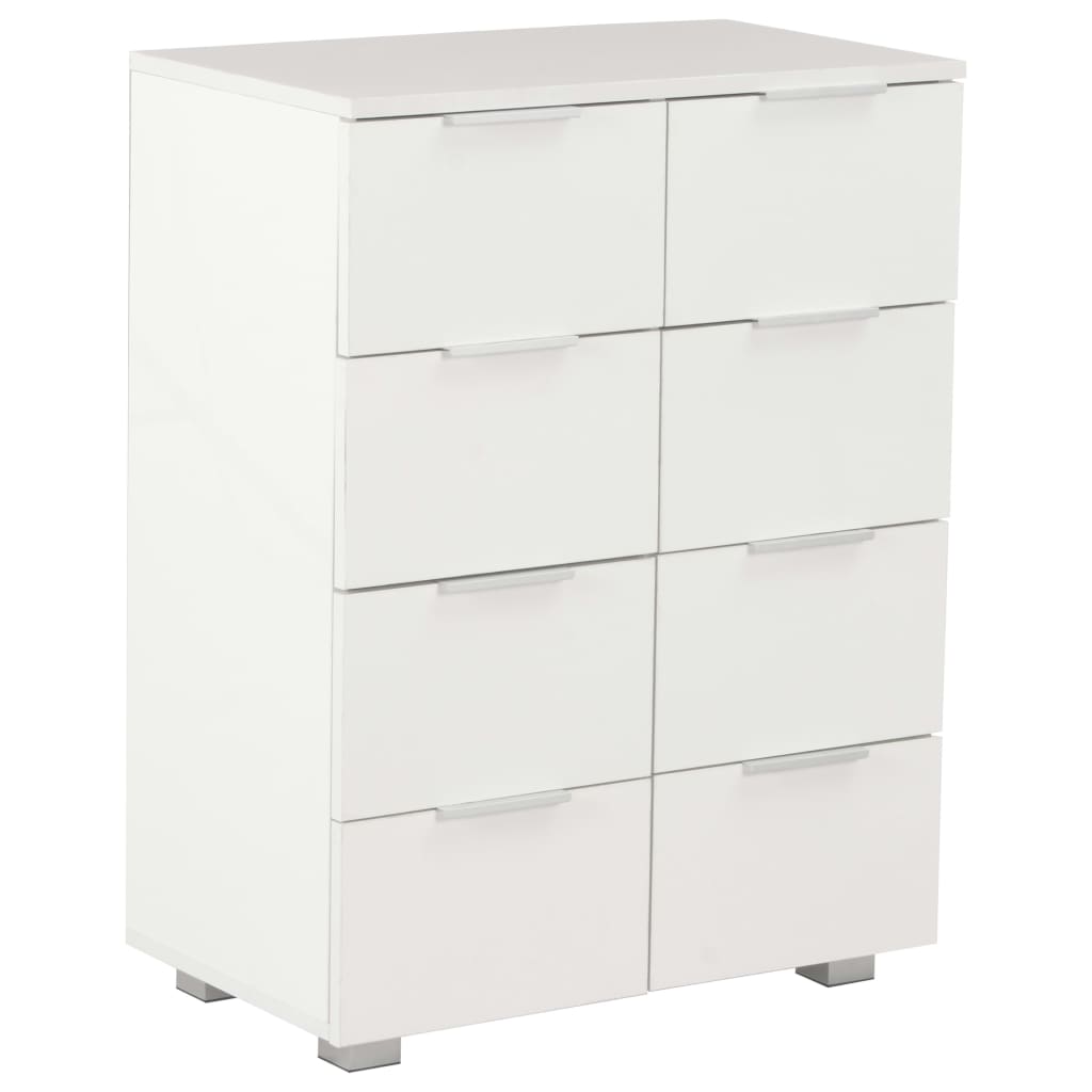 vidaXL Dulap, alb extralucios, 60x35x80 cm, lemn prelucrat vidaXL Dulap, alb extralucios, 60x35x80 cm, lemn prelucrat
