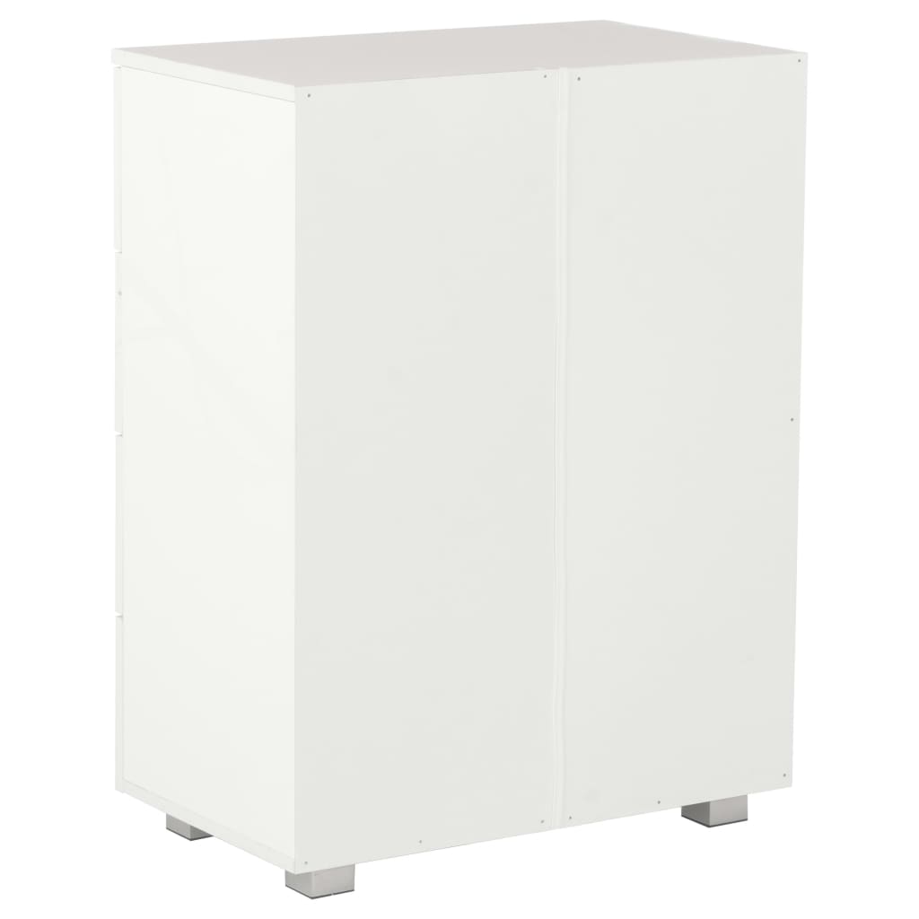 vidaXL Dulap, alb extralucios, 60x35x80 cm, lemn prelucrat vidaXL Dulap, alb extralucios, 60x35x80 cm, lemn prelucrat