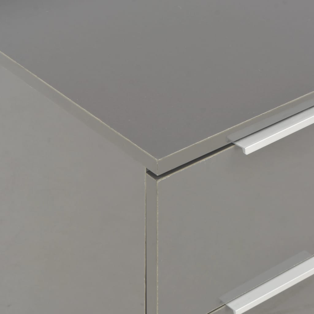 vidaXL Dulap, gri extralucios, 60x35x80 cm, lemn prelucrat vidaXL Dulap, gri extralucios, 60x35x80 cm, lemn prelucrat