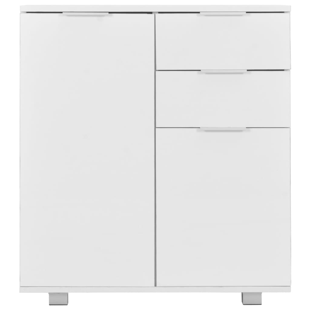 vidaXL Dulap, alb extralucios, 71x35x80 cm, lemn prelucrat