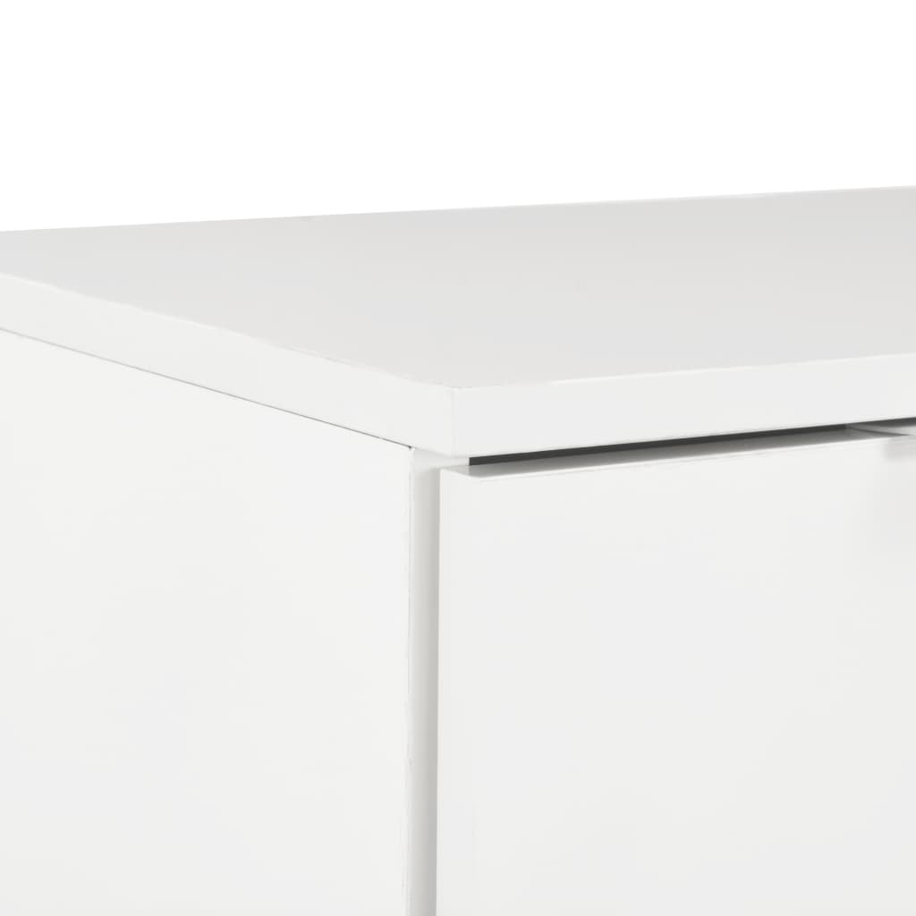 vidaXL Dulap, alb extralucios, 71x35x80 cm, lemn prelucrat