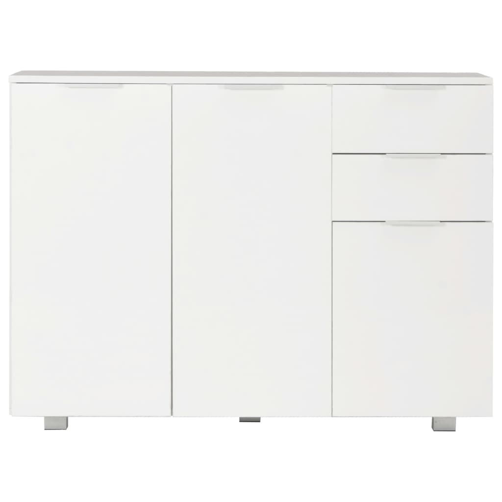 vidaXL Dulap, alb extralucios, 107x35x80,5 cm