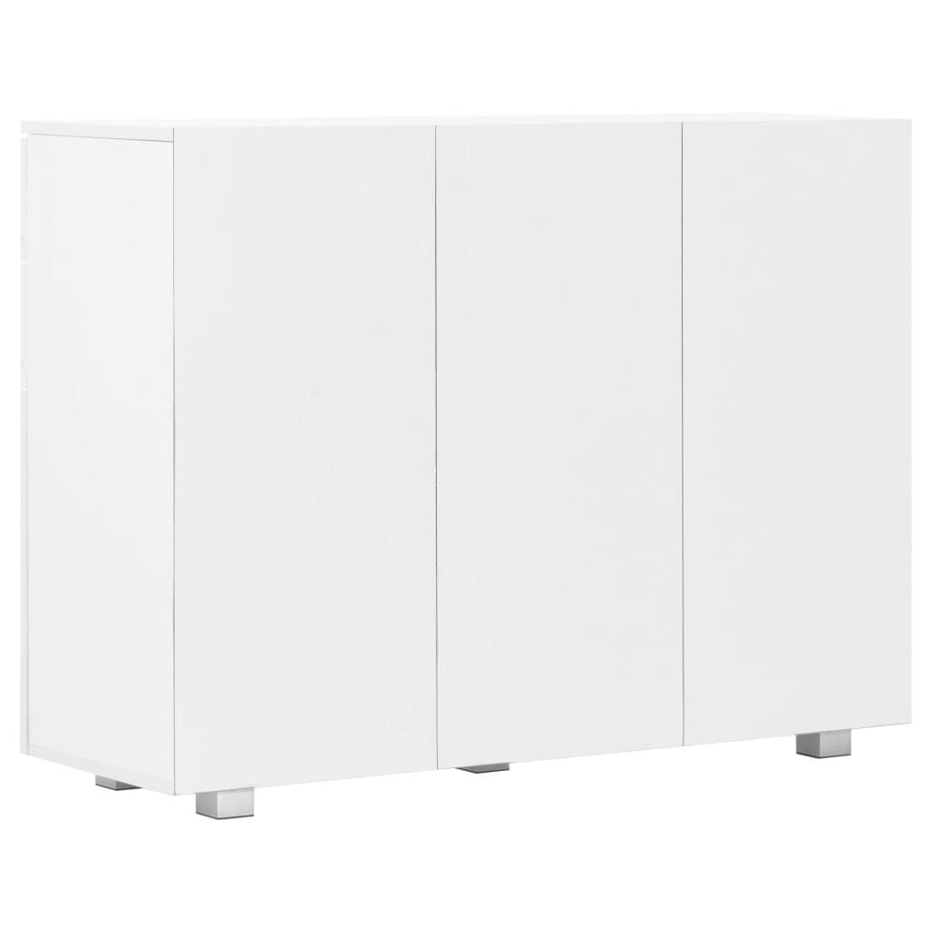 vidaXL Dulap, alb extralucios, 107x35x80,5 cm