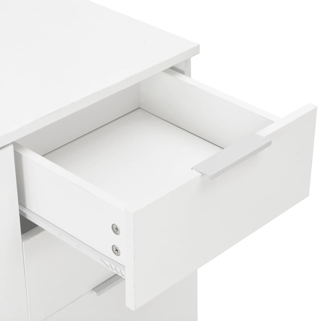 vidaXL Dulap, alb extralucios, 107x35x80,5 cm