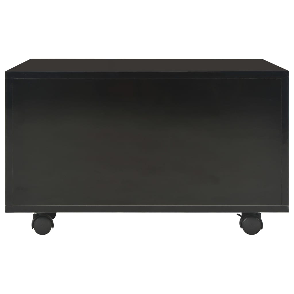 vidaXL Măsuță de cafea, negru extralucios, 60x60x35 cm lemn prelucrat vidaXL Măsuță de cafea, negru extralucios, 60x60x35 cm lemn prelucrat