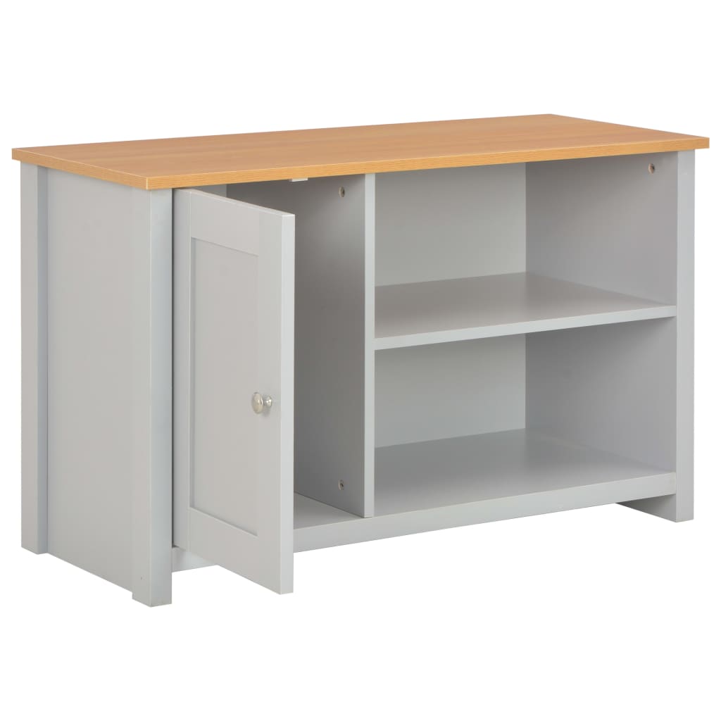 vidaXL Comodă TV, gri, 95 x 39 x 58 cm vidaXL Comodă TV, gri, 95 x 39 x 58 cm
