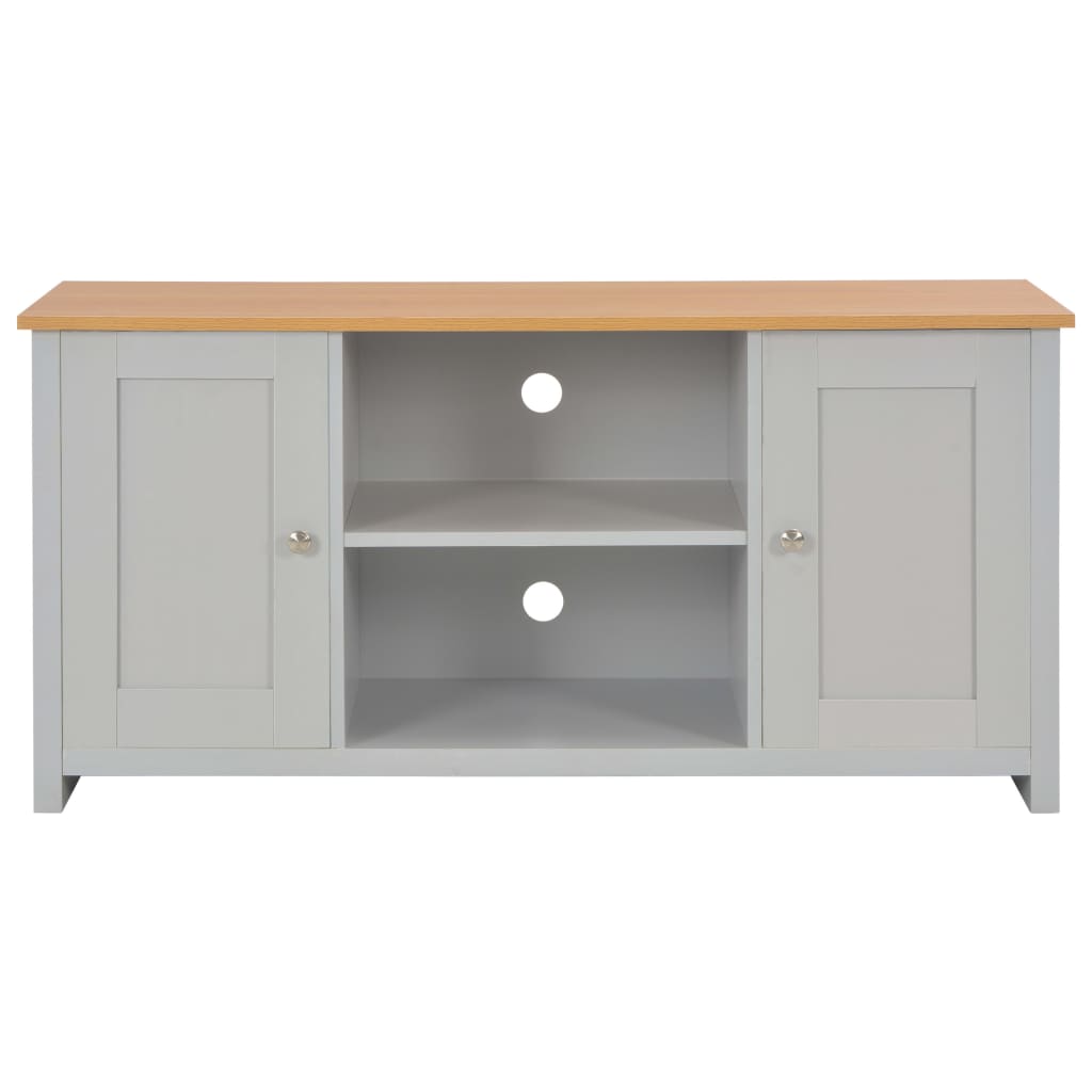 vidaXL Comodă TV, gri, 120 x 39 x 58 cm vidaXL Comodă TV, gri, 120 x 39 x 58 cm