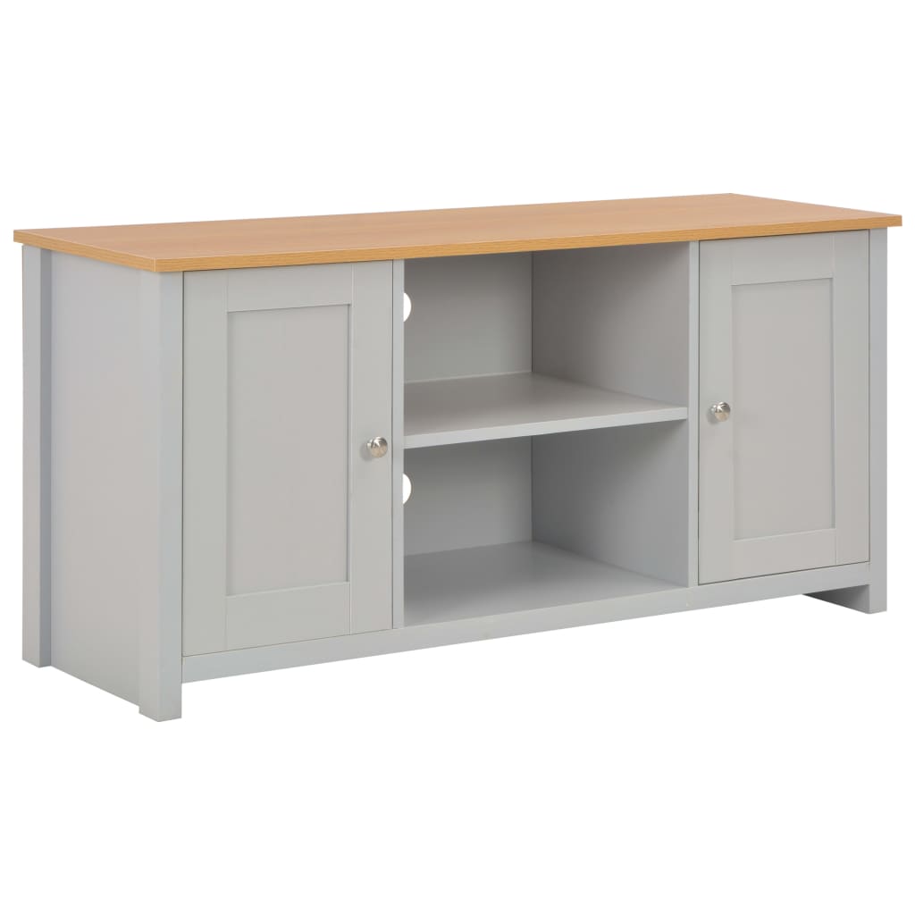 vidaXL Comodă TV, gri, 120 x 39 x 58 cm vidaXL Comodă TV, gri, 120 x 39 x 58 cm