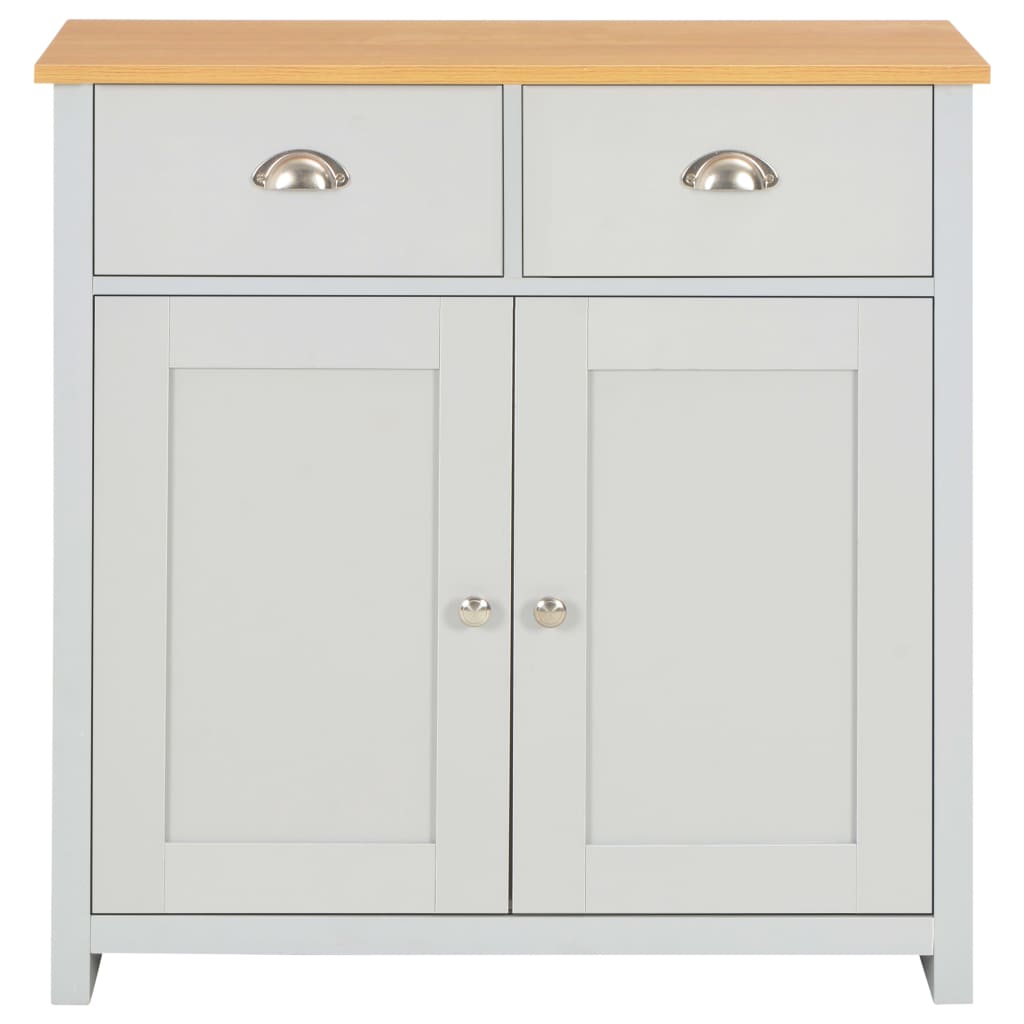 vidaXL Servantă, gri, 79 x 35 x 81 cm vidaXL Servantă, gri, 79 x 35 x 81 cm