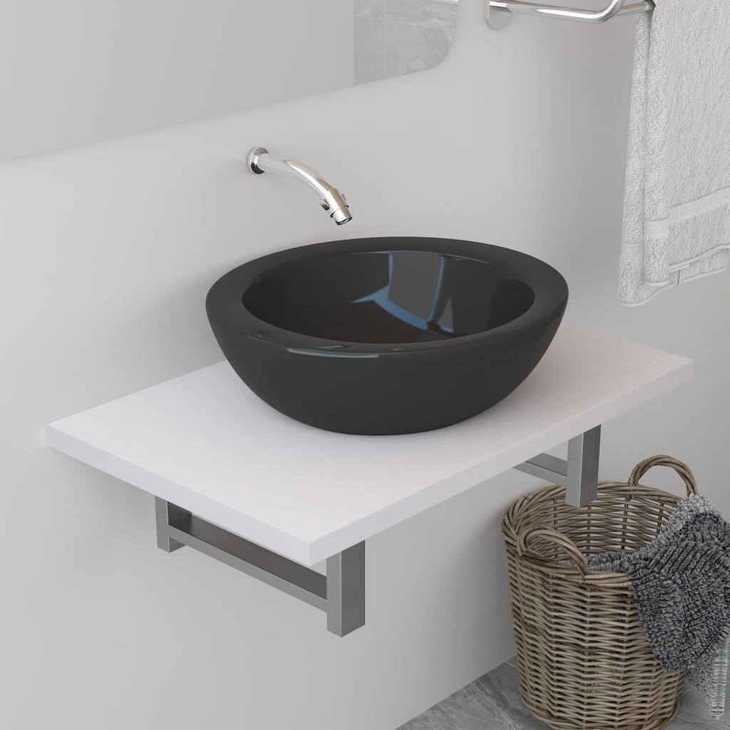 vidaXL Mobilier de baie, alb, 60 x 40 x 16,3 cm vidaXL Mobilier de baie, alb, 60 x 40 x 16,3 cm