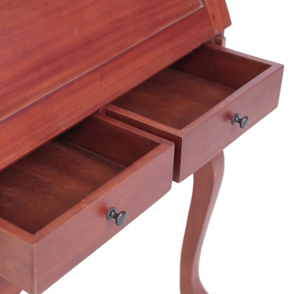 vidaXL Birou secretar, maro, 78 x 42 x 103 cm, lemn masiv de mahon