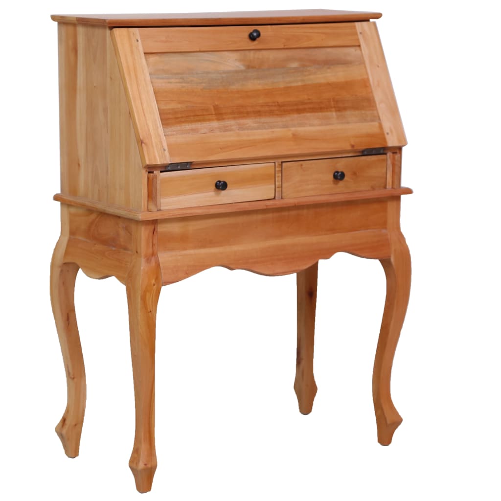vidaXL Birou secretar, 78 x 42 x 103 cm, lemn masiv de mahon