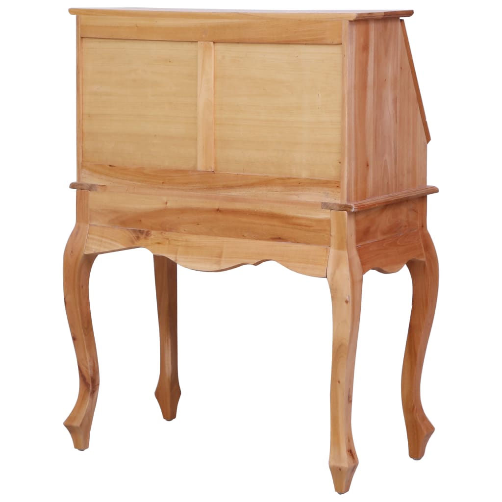 vidaXL Birou secretar, 78 x 42 x 103 cm, lemn masiv de mahon