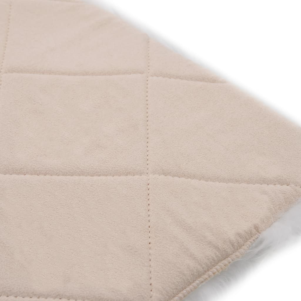 vidaXL Pernuțe de scaun, 2 buc, alb, 40x40 cm, piele naturală de oaie vidaXL Pernuțe de scaun, 2 buc, alb, 40x40 cm, piele naturală de oaie