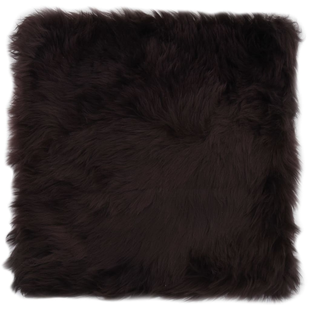 vidaXL Pernuțe de scaun, 2 buc., maro, 40 x 40 cm, piele naturală oaie vidaXL Pernuțe de scaun, 2 buc., maro, 40 x 40 cm, piele naturală oaie