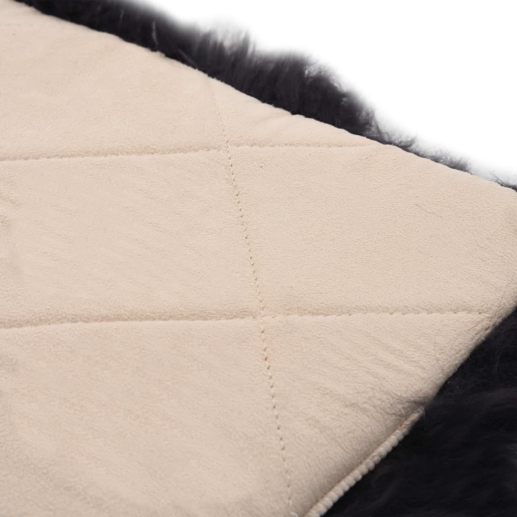 vidaXL Pernuțe scaun 2 buc, gri închis, 40x40 cm, piele oaie naturală vidaXL Pernuțe scaun 2 buc, gri închis, 40x40 cm, piele oaie naturală