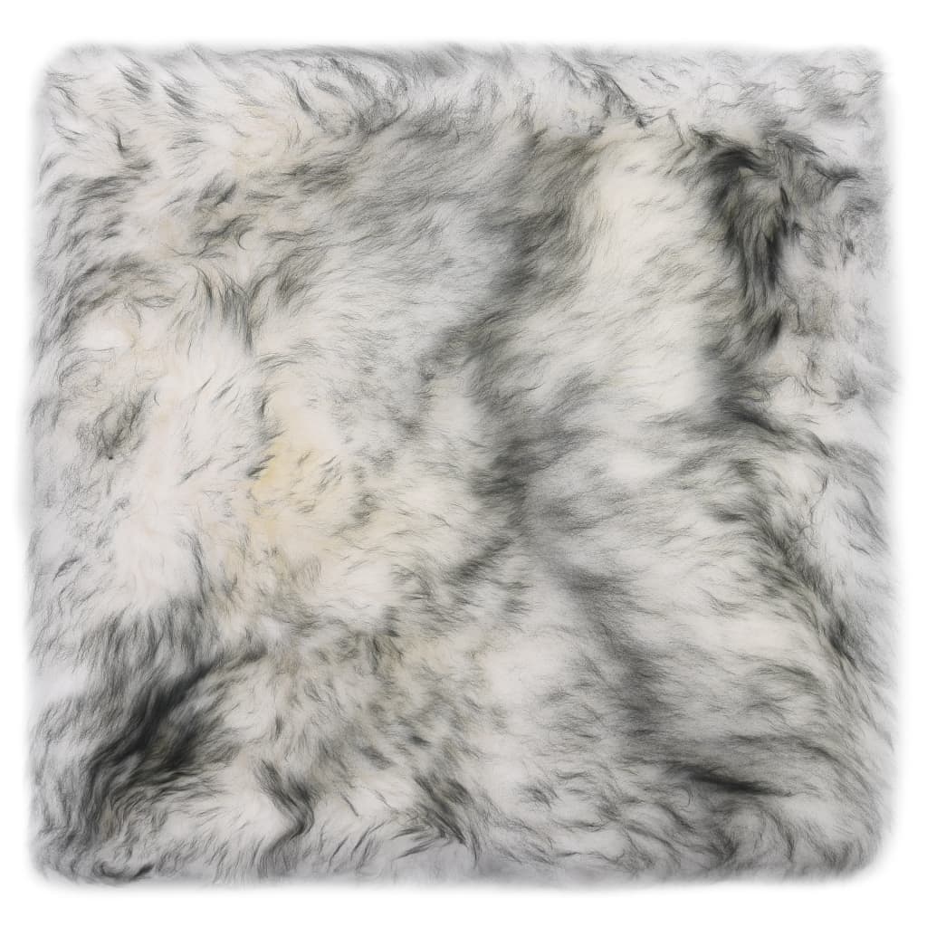 vidaXL Pernuțe scaun 2 buc., gri închis, 40x40 cm, piele oaie naturală vidaXL Pernuțe scaun 2 buc., gri închis, 40x40 cm, piele oaie naturală