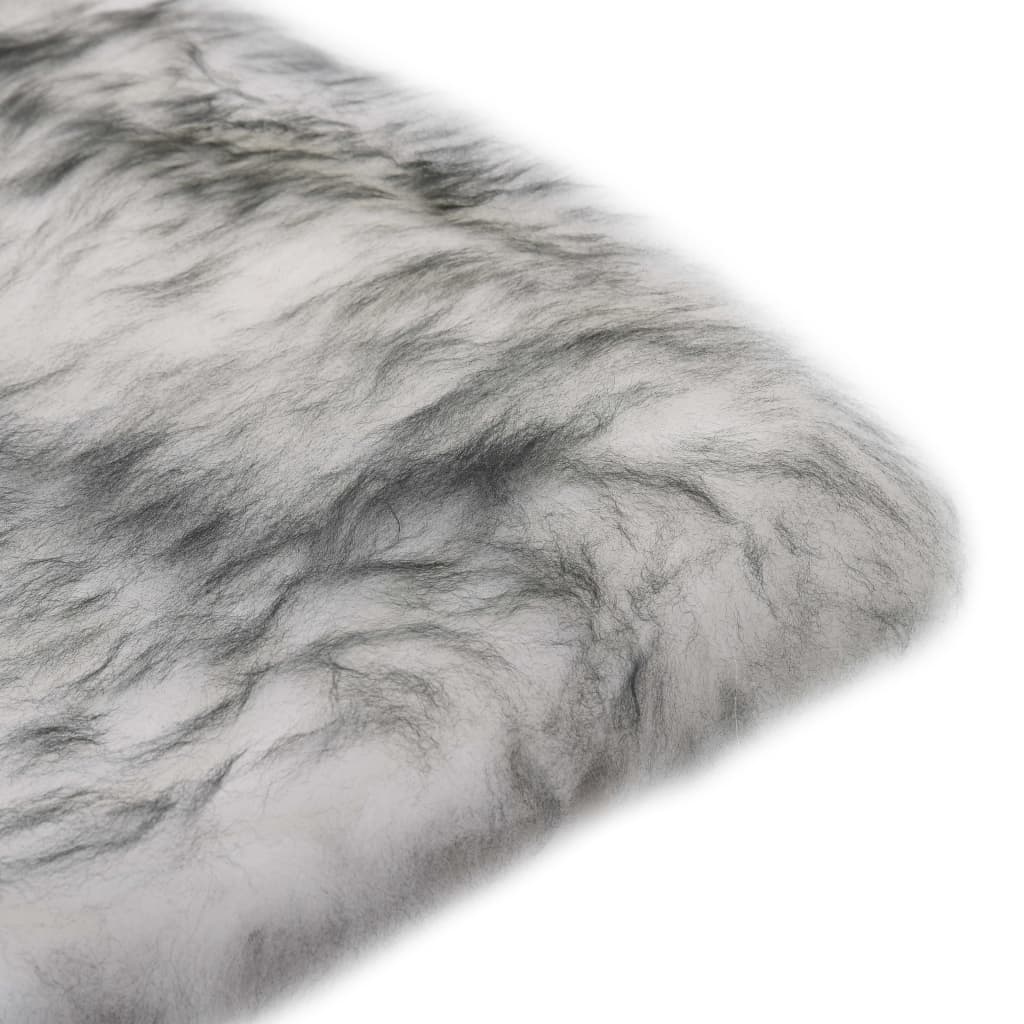 vidaXL Pernuțe scaun 2 buc., gri închis, 40x40 cm, piele oaie naturală vidaXL Pernuțe scaun 2 buc., gri închis, 40x40 cm, piele oaie naturală