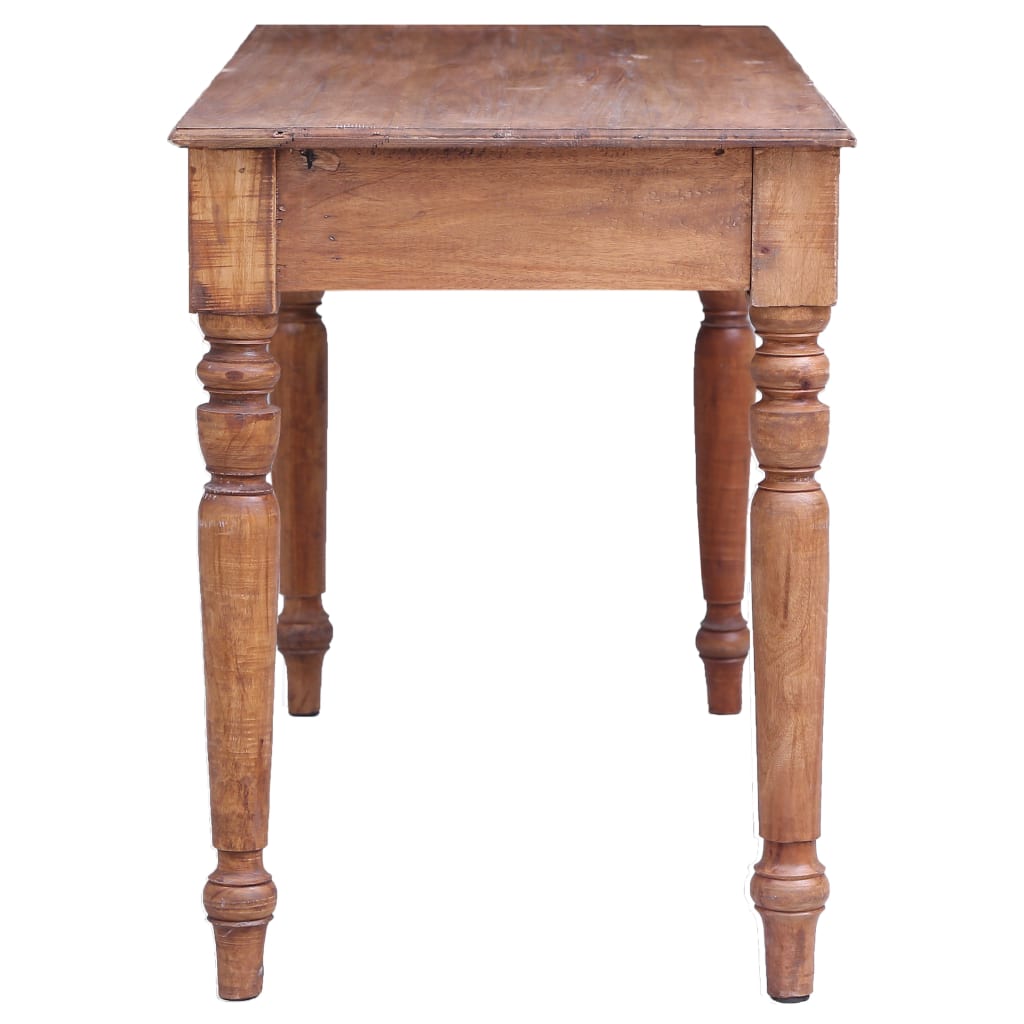 vidaXL Birou cu sertare, 117x57x75 cm, lemn masiv de mahon