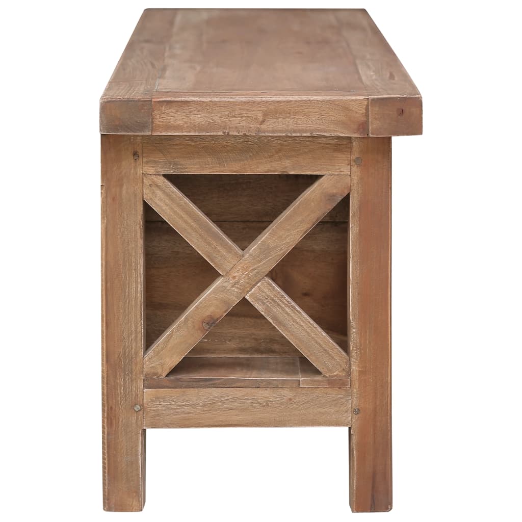 vidaXL Comodă TV cu 3 sertare, 120 x 30 x 40 cm, lemn masiv de mahon