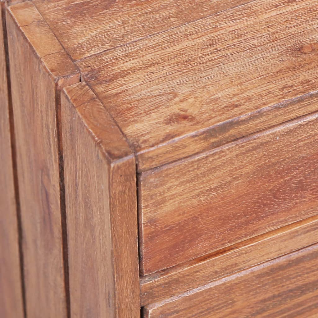 vidaXL Noptieră cu 3 sertare, 35x25x35 cm, lemn masiv de mahon vidaXL Noptieră cu 3 sertare, 35x25x35 cm, lemn masiv de mahon