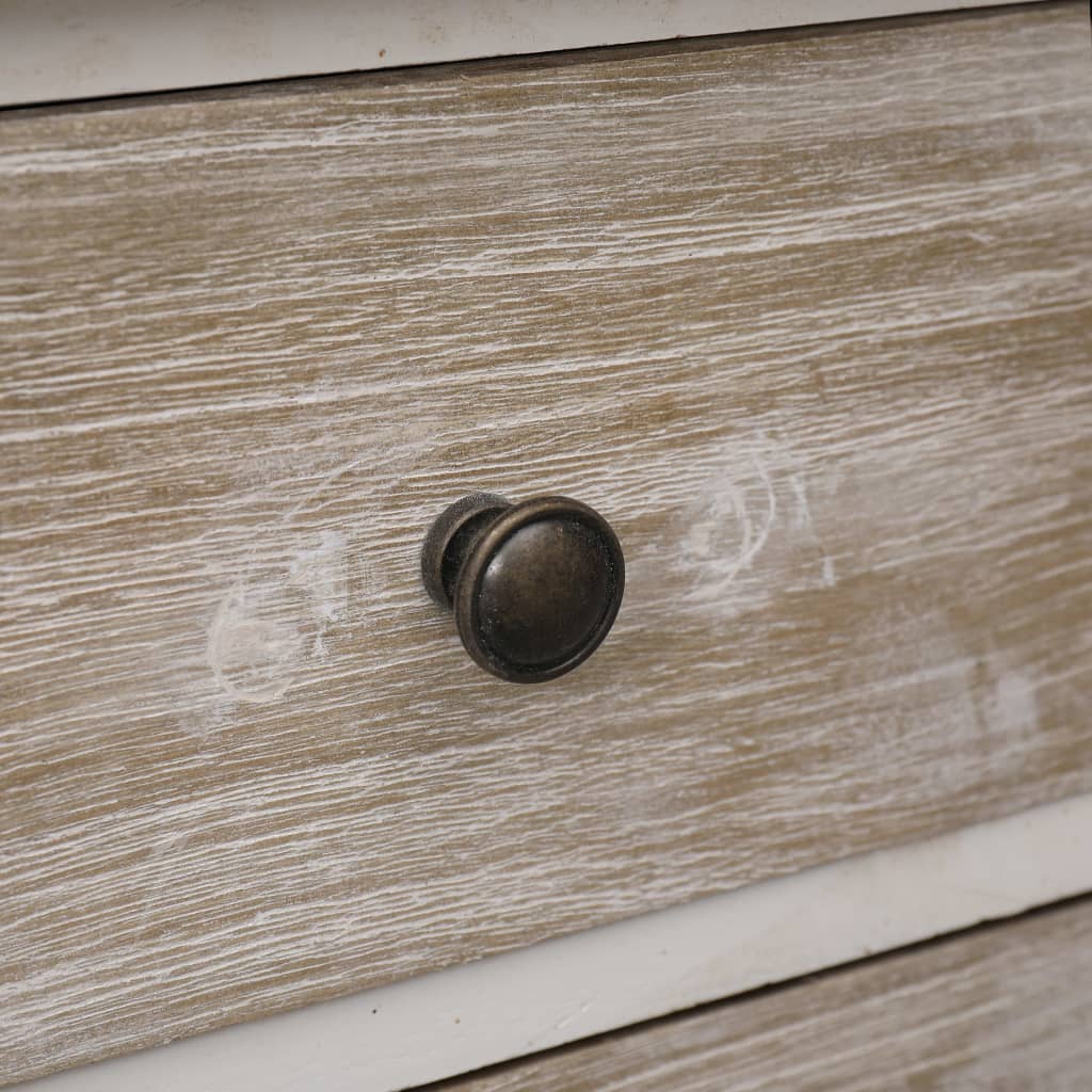 vidaXL Noptieră, 35 x 30 x 50 cm, lemn de paulownia