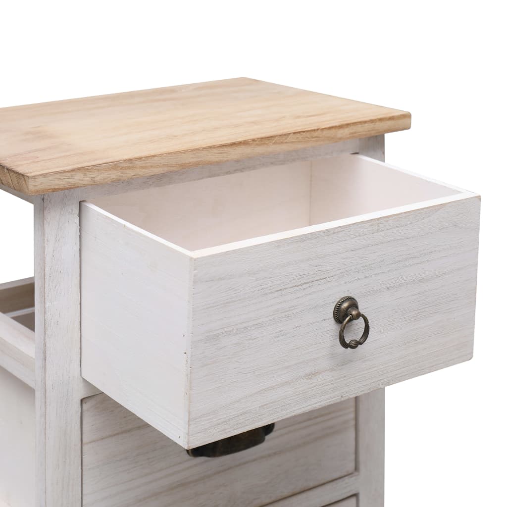 vidaXL Dulap lateral, 35 x 25 x 57 cm, lemn de paulownia vidaXL Dulap lateral, 35 x 25 x 57 cm, lemn de paulownia