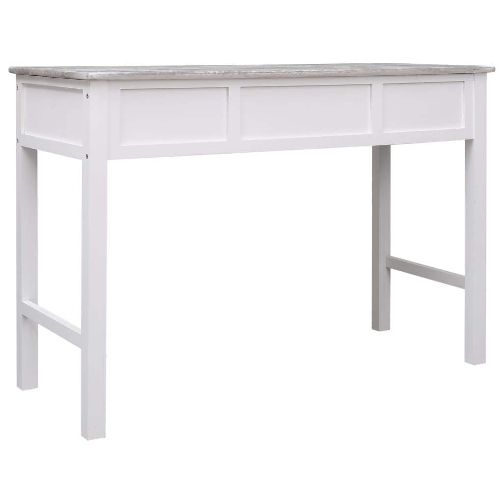 vidaXL Birou de scris, gri, 110 x 45 x 76 cm, lemn