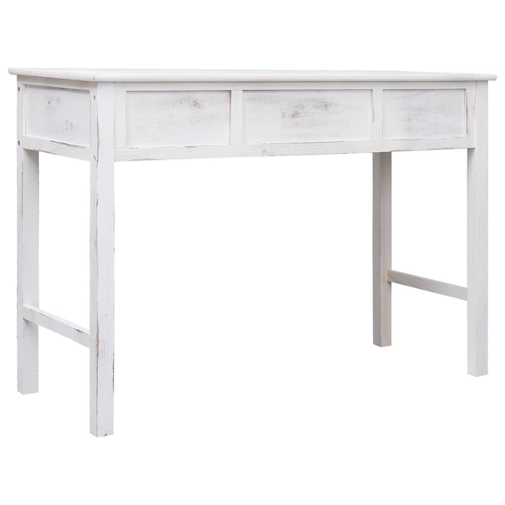vidaXL Masă consolă, alb antichizat, 110 x 45 x 76 cm, lemn vidaXL Masă consolă, alb antichizat, 110 x 45 x 76 cm, lemn