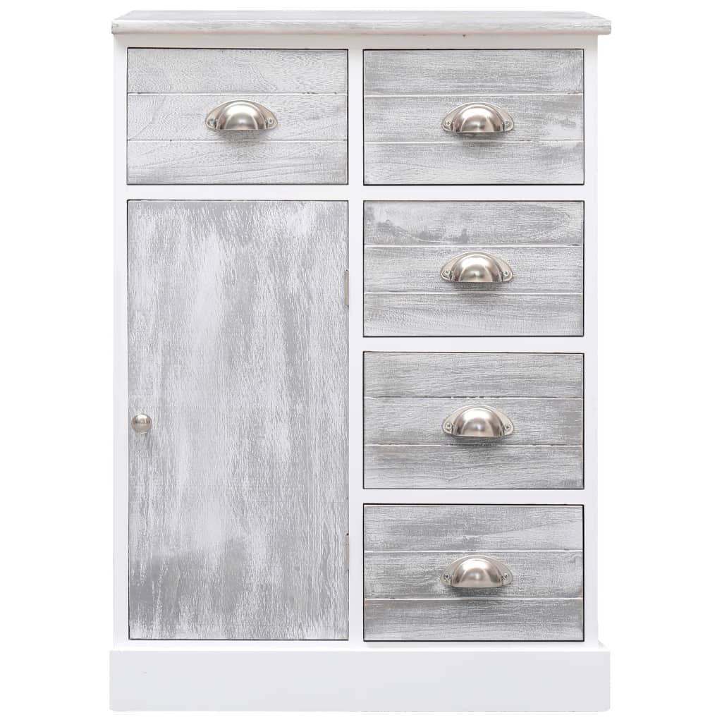 vidaXL Dulap cu 10 sertare, gri, 113x30x79 cm, lemn vidaXL Dulap cu 10 sertare, gri, 113x30x79 cm, lemn