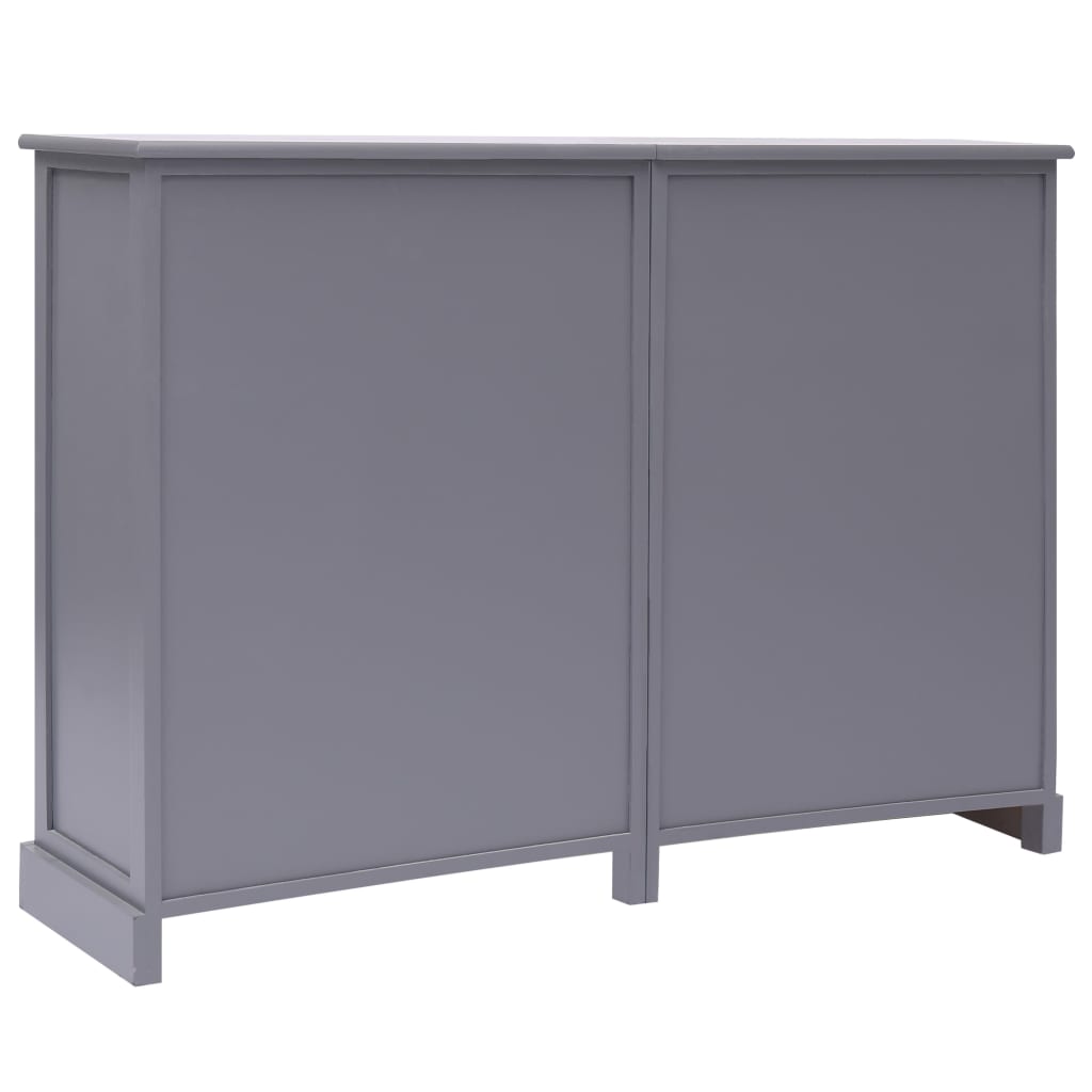 vidaXL Dulap cu 10 sertare, gri, 113x30x79 cm, lemn vidaXL Dulap cu 10 sertare, gri, 113x30x79 cm, lemn