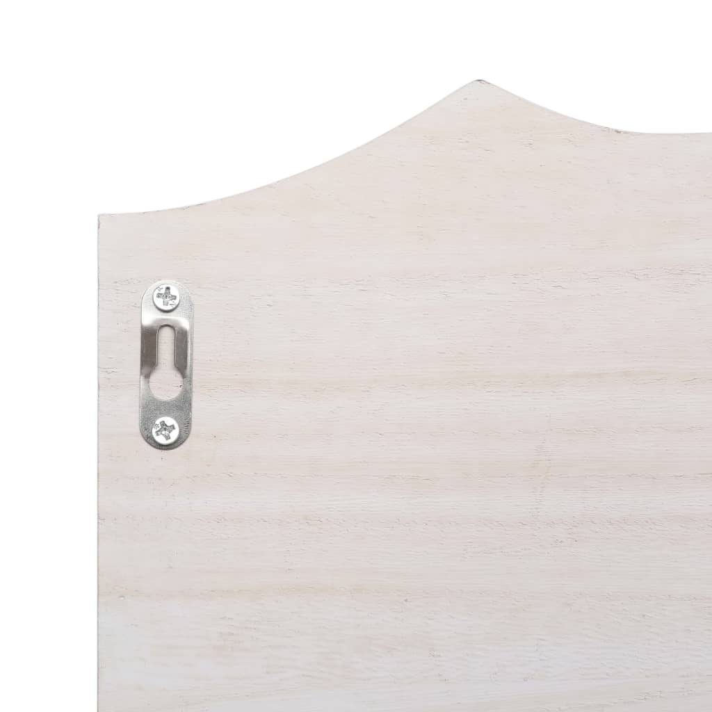 vidaXL Cuier de perete, alb, 50 x 10 x 23 cm, lemn vidaXL Cuier de perete, alb, 50 x 10 x 23 cm, lemn
