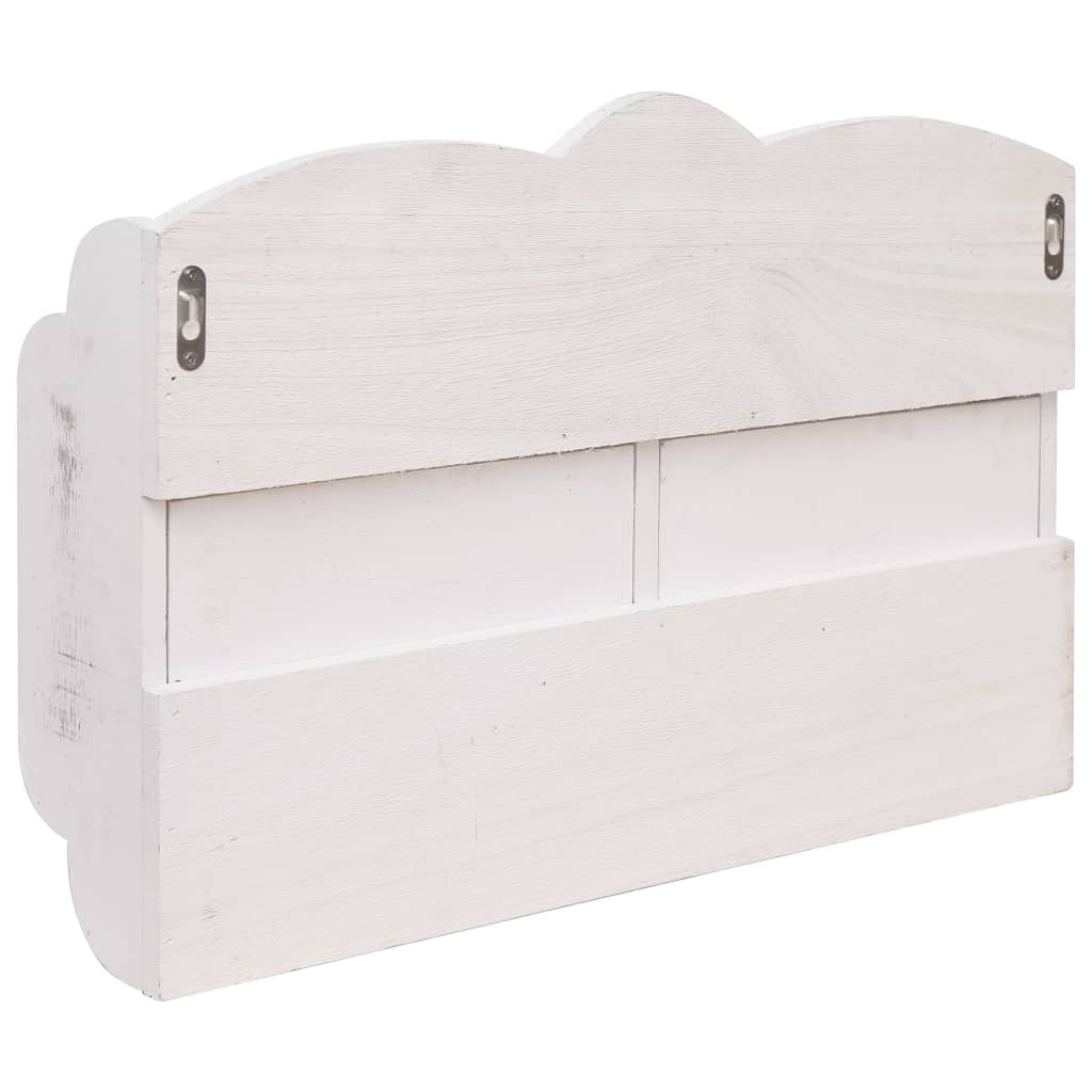 vidaXL Cuier de perete, alb, 50 x 10 x 34 cm, lemn vidaXL Cuier de perete, alb, 50 x 10 x 34 cm, lemn