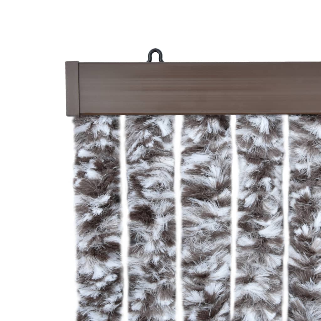 vidaXL Perdea pentru insecte, maro și bej, 56x185 cm, Chenille vidaXL Perdea pentru insecte, maro și bej, 56x185 cm, Chenille