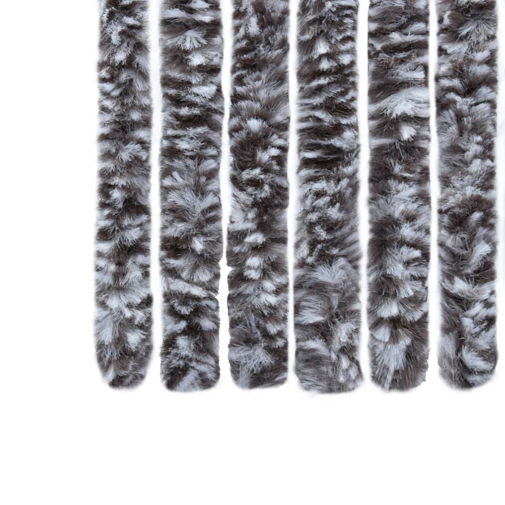 vidaXL Perdea pentru insecte, maro și bej, 56x185 cm, Chenille vidaXL Perdea pentru insecte, maro și bej, 56x185 cm, Chenille