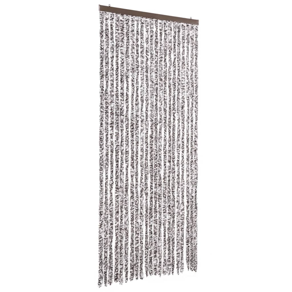 vidaXL Perdea pentru insecte, maro și bej, 90x220 cm, Chenille vidaXL Perdea pentru insecte, maro și bej, 90x220 cm, Chenille