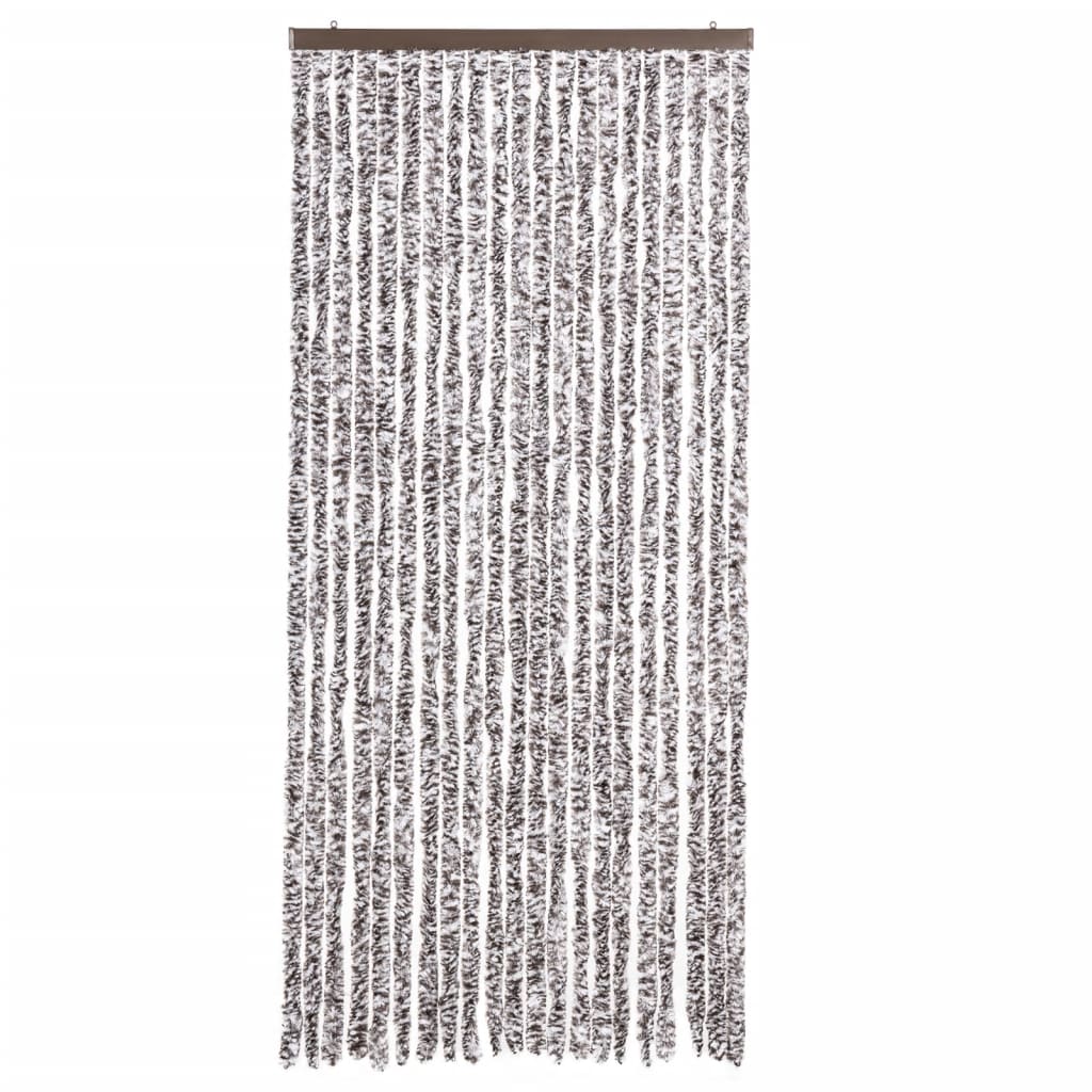 vidaXL Perdea pentru insecte, maro și bej, 90x220 cm, Chenille vidaXL Perdea pentru insecte, maro și bej, 90x220 cm, Chenille