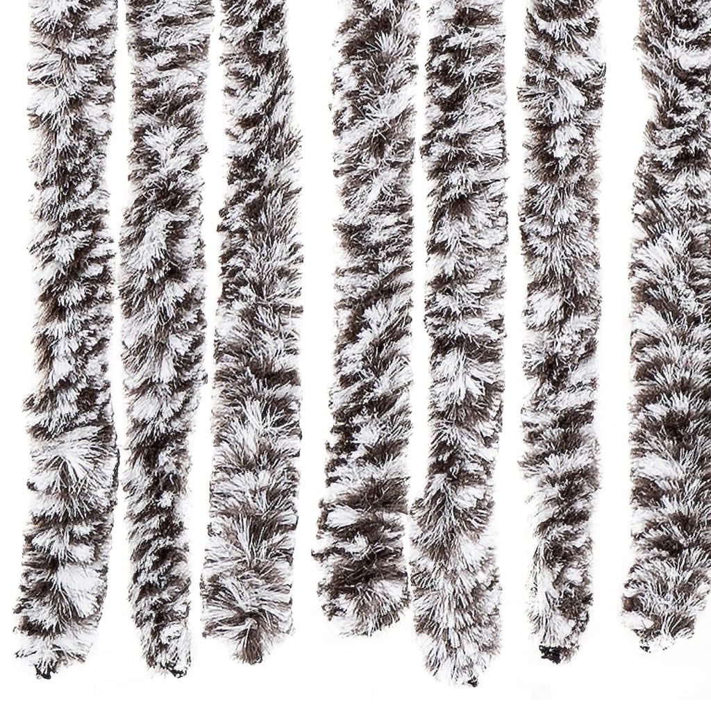 vidaXL Perdea pentru insecte, maro și bej, 90x220 cm, Chenille vidaXL Perdea pentru insecte, maro și bej, 90x220 cm, Chenille