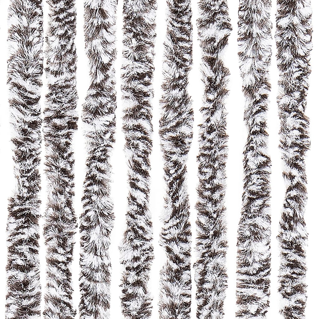 vidaXL Perdea pentru insecte, maro și bej, 90x220 cm, Chenille vidaXL Perdea pentru insecte, maro și bej, 90x220 cm, Chenille