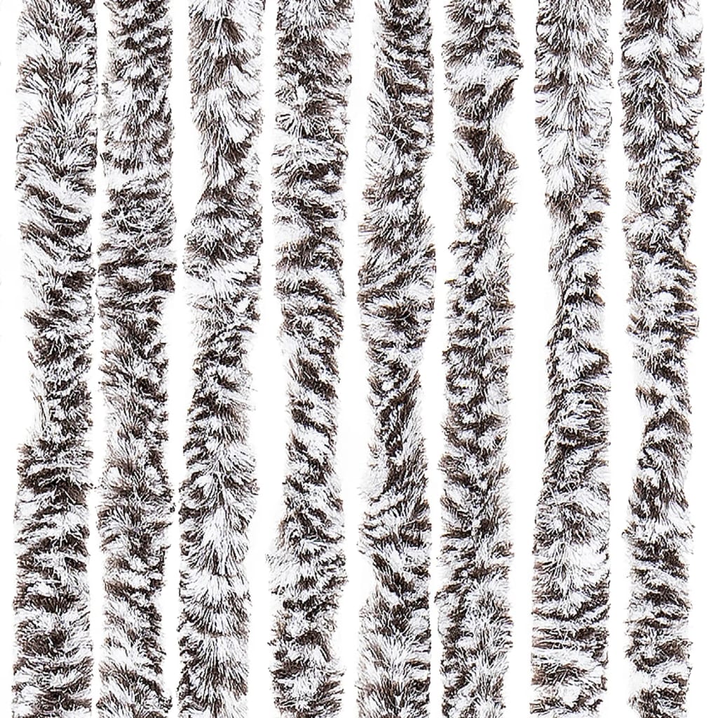 vidaXL Perdea pentru insecte, maro și bej, 100x220 cm, Chenille vidaXL Perdea pentru insecte, maro și bej, 100x220 cm, Chenille