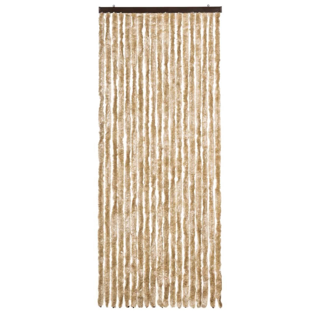 vidaXL Perdea pentru insecte, bej, 56x185 cm, Chenille vidaXL Perdea pentru insecte, bej, 56x185 cm, Chenille