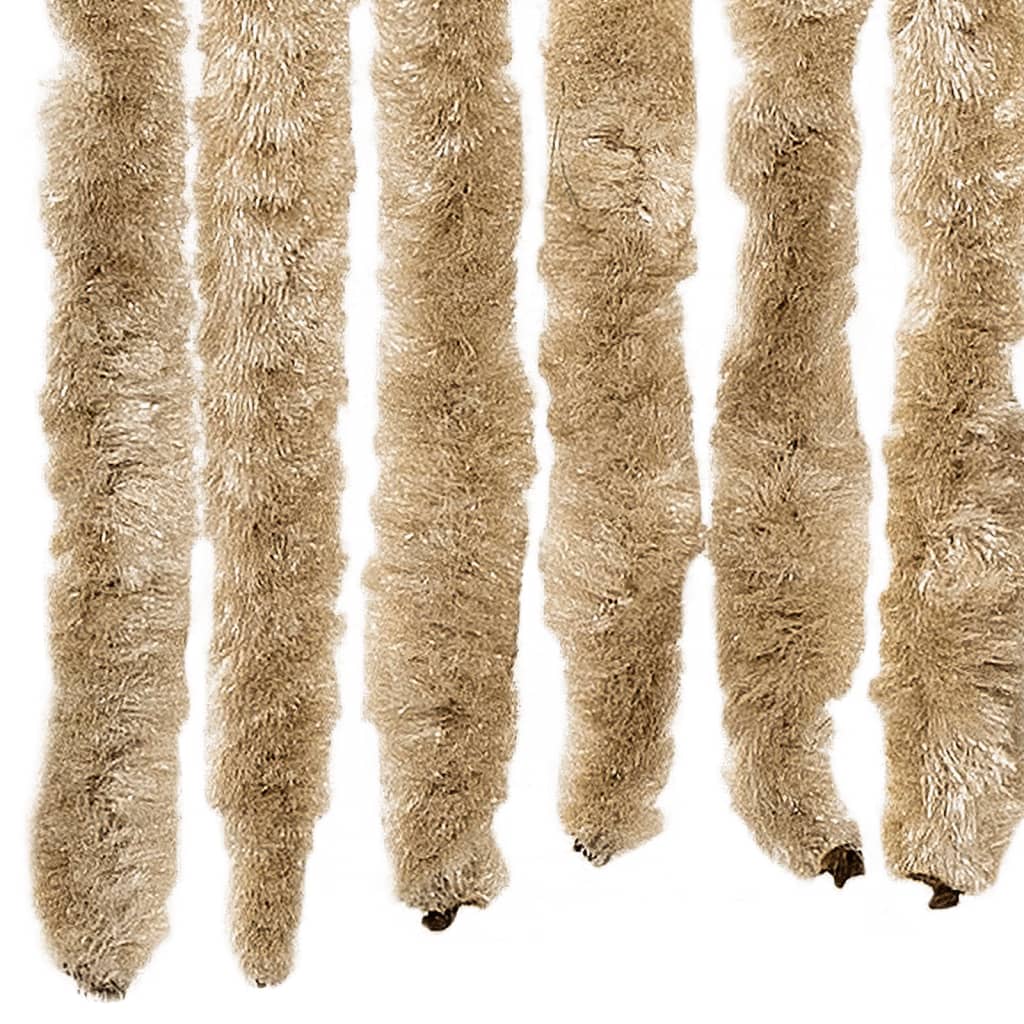 vidaXL Perdea pentru insecte, bej, 90x220 cm, Chenille vidaXL Perdea pentru insecte, bej, 90x220 cm, Chenille