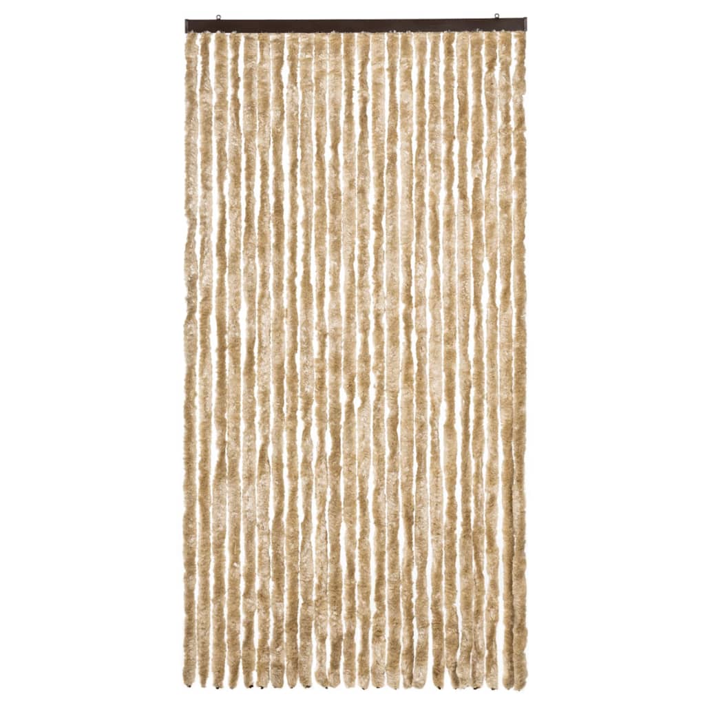 vidaXL Perdea pentru insecte, bej, 100x220 cm, Chenille vidaXL Perdea pentru insecte, bej, 100x220 cm, Chenille