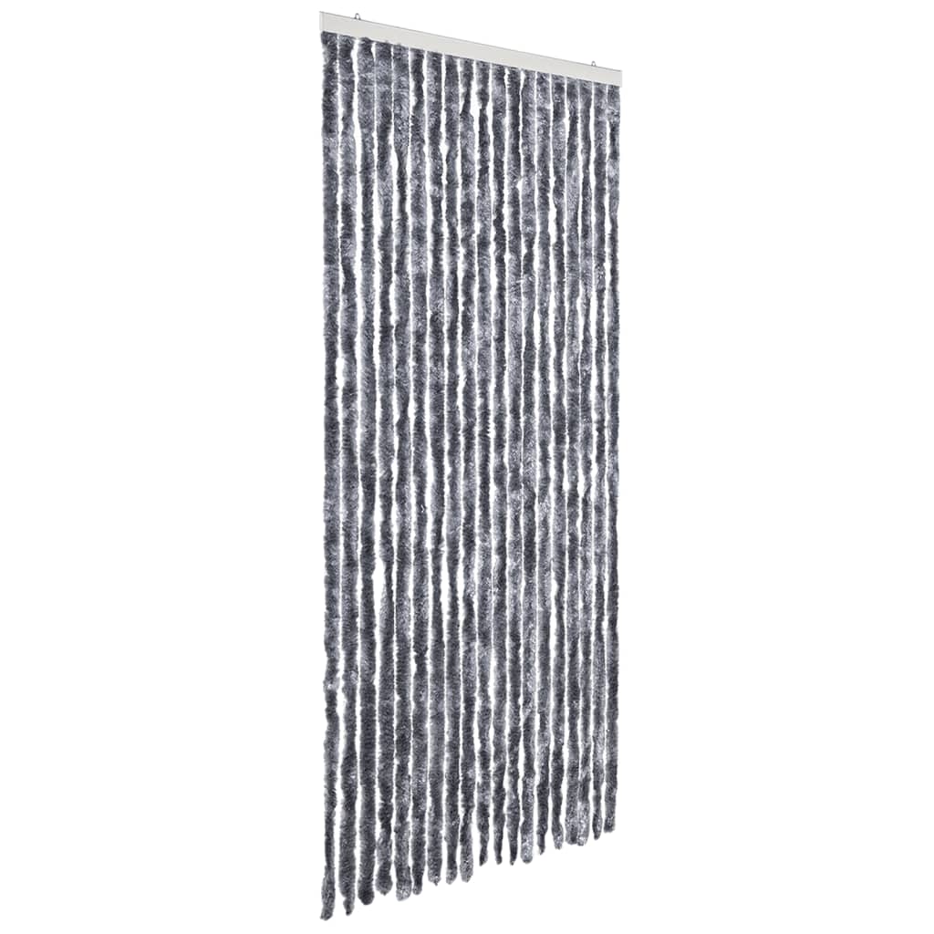 vidaXL Perdea pentru insecte, argintiu, 56x185 cm, Chenille vidaXL Perdea pentru insecte, argintiu, 56x185 cm, Chenille