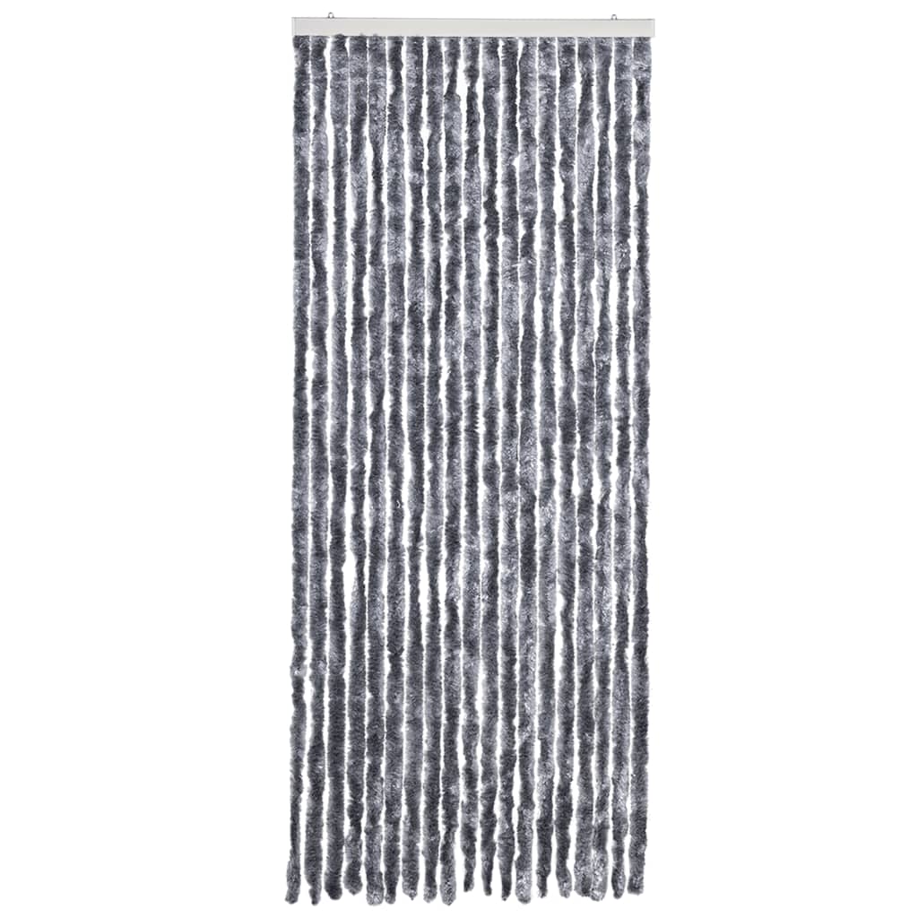 vidaXL Perdea pentru insecte, argintiu, 56x185 cm, Chenille vidaXL Perdea pentru insecte, argintiu, 56x185 cm, Chenille