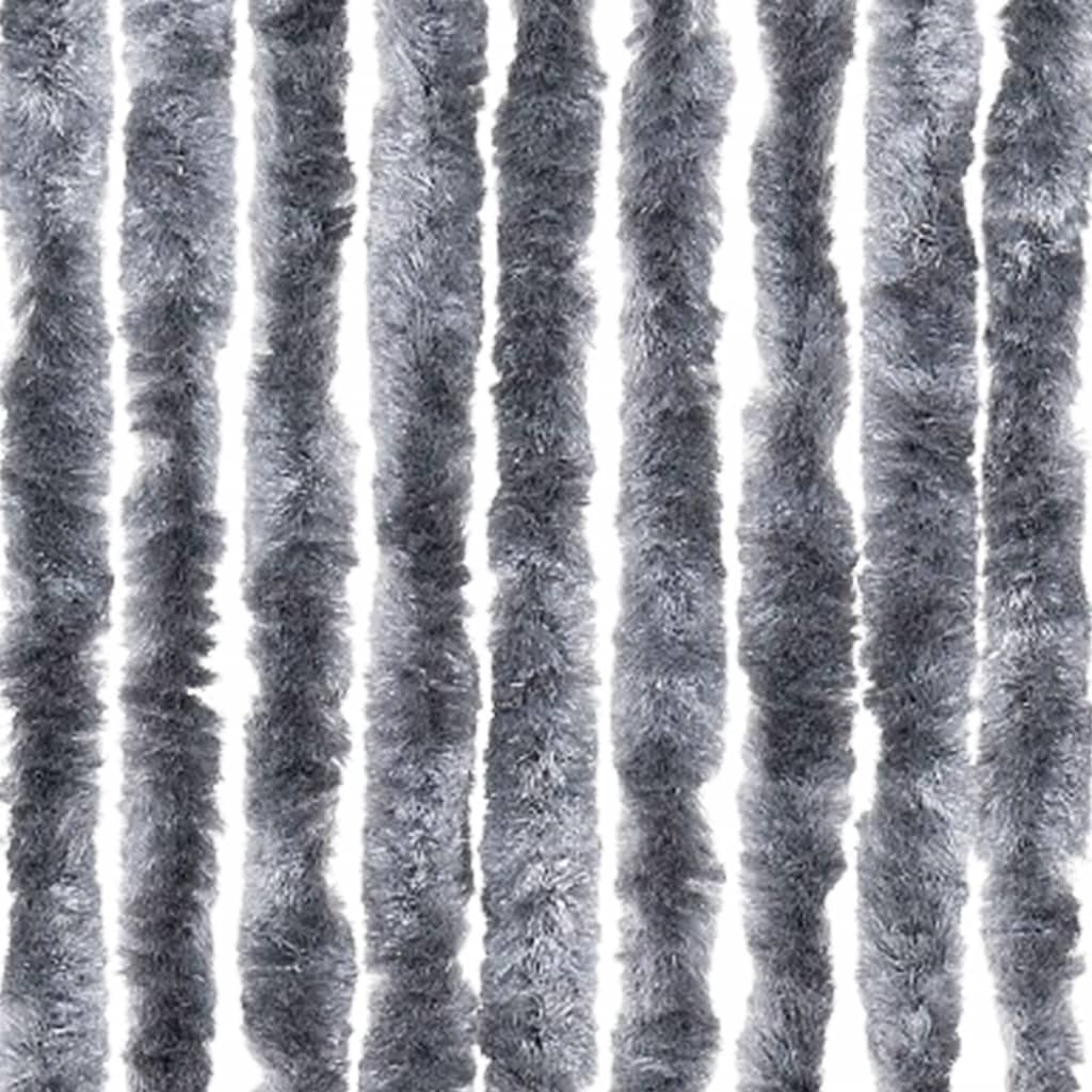 vidaXL Perdea pentru insecte, argintiu, 56x185 cm, Chenille vidaXL Perdea pentru insecte, argintiu, 56x185 cm, Chenille