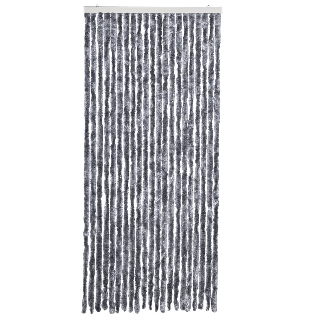 vidaXL Perdea pentru insecte, argintiu, 90x220 cm, Chenille vidaXL Perdea pentru insecte, argintiu, 90x220 cm, Chenille