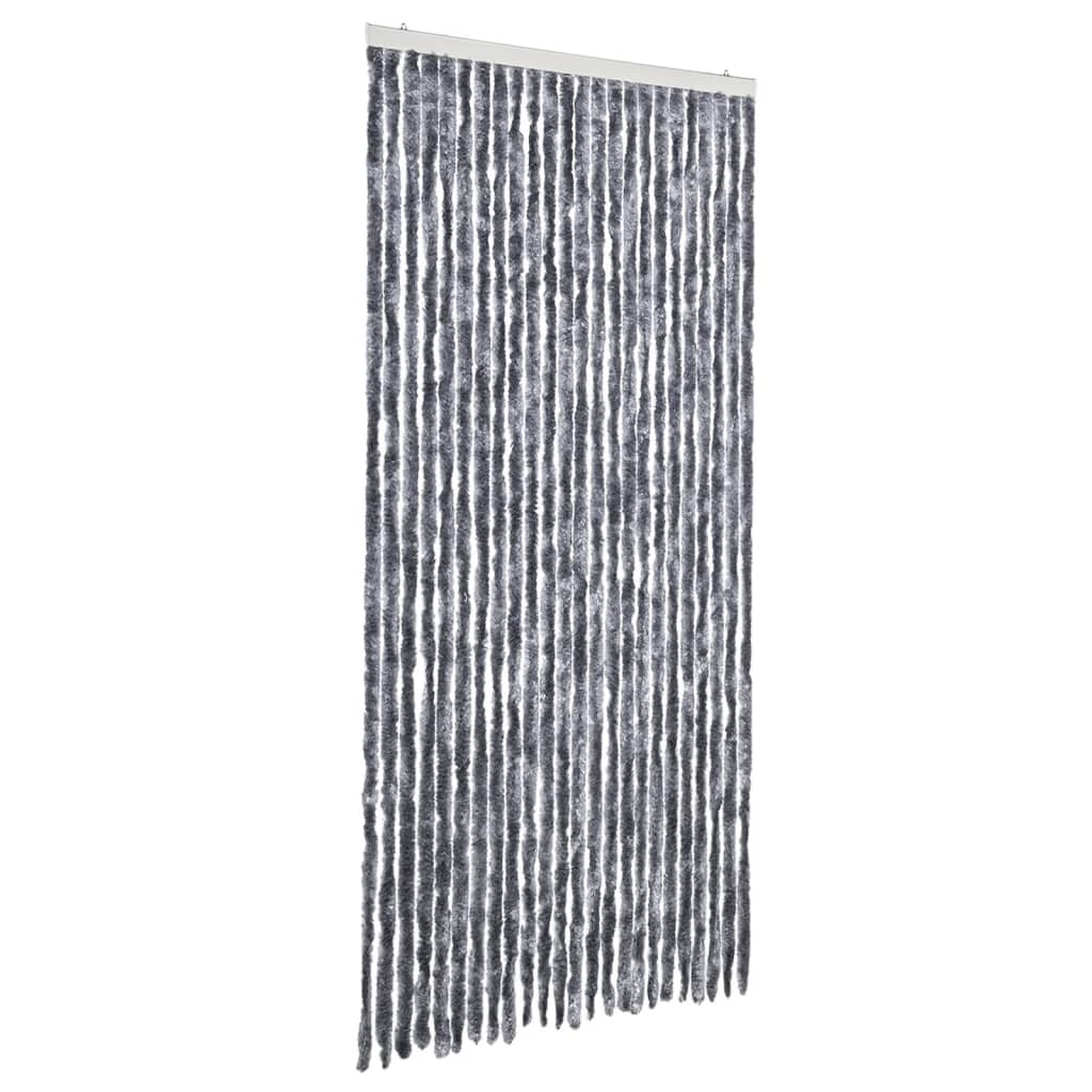vidaXL Perdea pentru insecte, argintiu, 100x220 cm, Chenille vidaXL Perdea pentru insecte, argintiu, 100x220 cm, Chenille