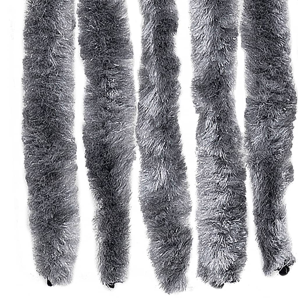 vidaXL Perdea pentru insecte, argintiu, 100x220 cm, Chenille vidaXL Perdea pentru insecte, argintiu, 100x220 cm, Chenille