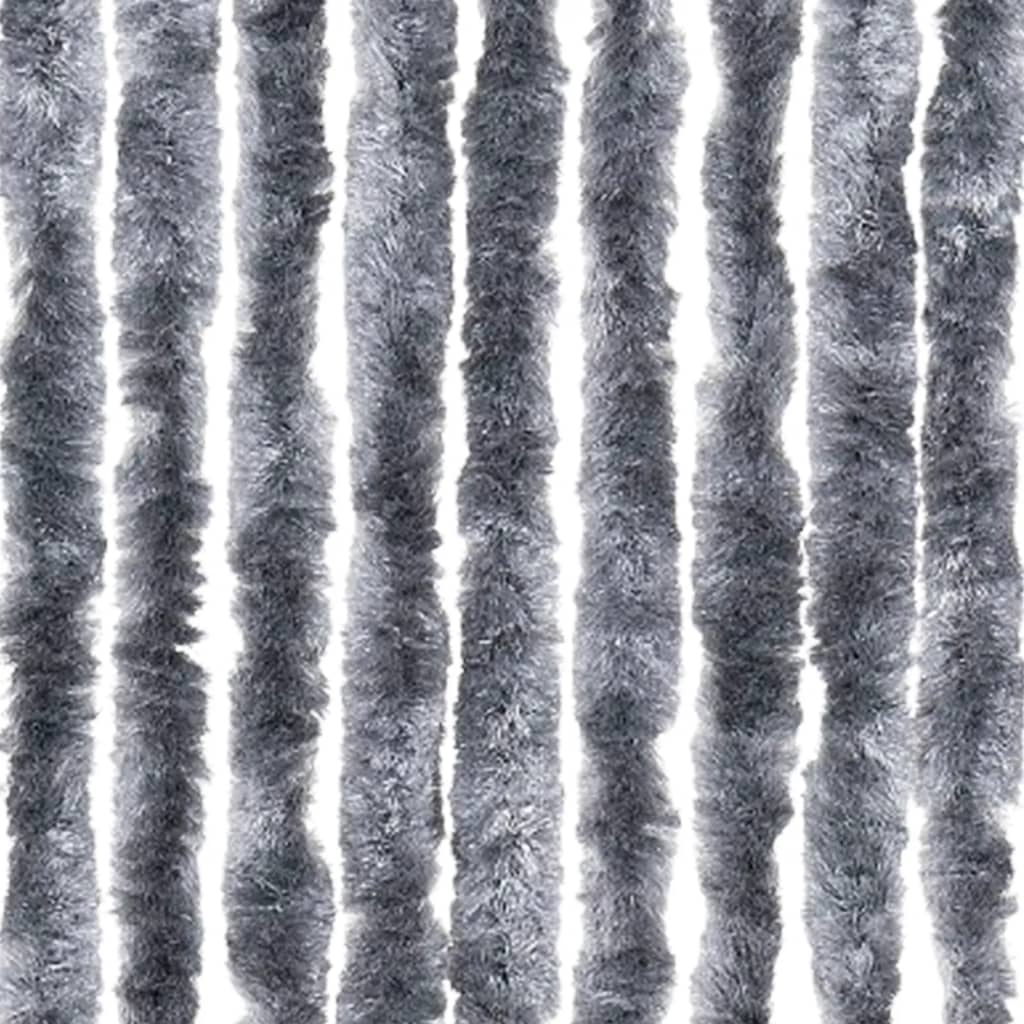 vidaXL Perdea pentru insecte, argintiu, 100x220 cm, Chenille vidaXL Perdea pentru insecte, argintiu, 100x220 cm, Chenille